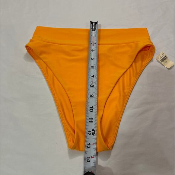 NWT Aerie Orange Medium 2 Piece Bathing Suit Set Swim Beach Summer Coverage - Picture 9 of 10
